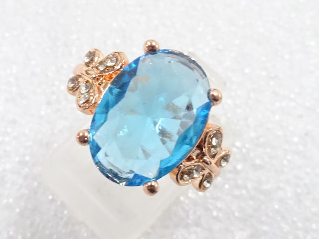 JAPANESE KIMONO / ANTIQUE COLORED STONE RING (SIZE 13)